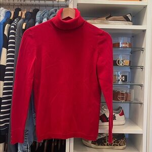Talbots Red Turtleneck Sweater